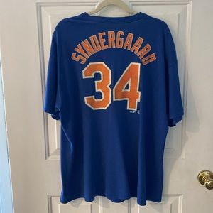 Majestic NY Mets Syndergaard #34 Jersey Tee Shirt. Size 2XL